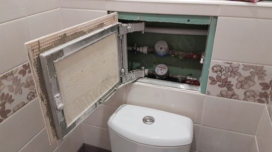 Люк под плитку Нажимной Секрет-Лайт 400*400 Люк под плитку Нажимной Секрет-Лайт 400*400