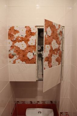 Люк под плитку Нажимной Секрет-Лайт 400*400 Люк под плитку Нажимной Секрет-Лайт 400*400