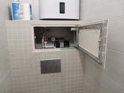 Люк под плитку Нажимной Секрет-Лайт 400*400 Люк под плитку Нажимной Секрет-Лайт 400*400