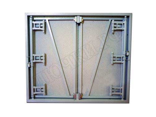 Люк под плитку Нажимной Железяка, 2 створки, 1050*1550 Люк под плитку Нажимной Железяка, 2 створки, 1050*1550