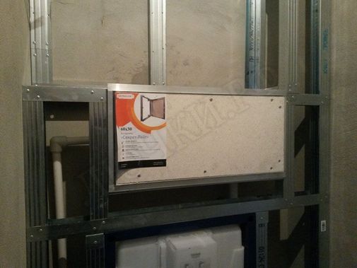 Люк под плитку Нажимной Секрет-Лайт 400*400 Люк под плитку Нажимной Секрет-Лайт 400*400