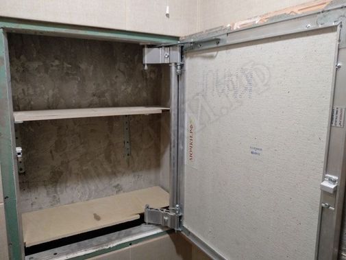 Люк под плитку Нажимной Секрет-Лайт 400*400 Люк под плитку Нажимной Секрет-Лайт 400*400