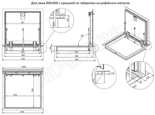 Напольный люк Противопожарный EI60 Напольный люк Противопожарный EI60