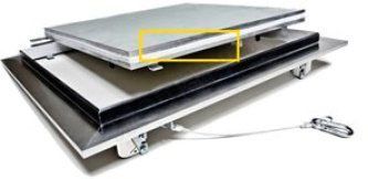 Люк под покраску Ультра для установки в стену, 2 створки, съёмная перегородка Люк под покраску Ультра для установки в стену, 2 створки, съёмная перегородка