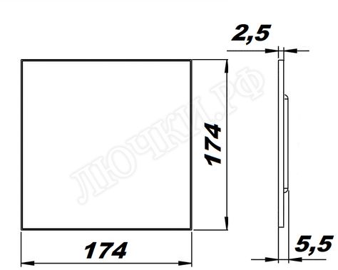 Вытяжной вентилятор airRoxy DTS, чёрный матовый, 01-159 Вытяжной вентилятор airRoxy DTS, чёрный матовый, 01-159