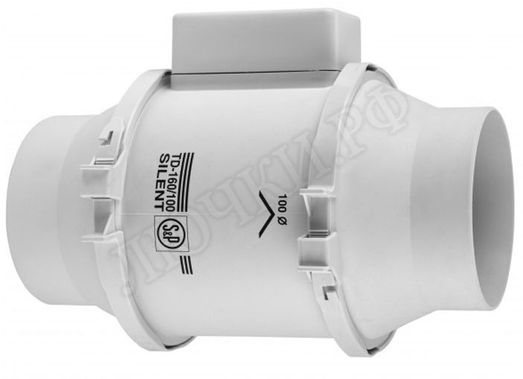 Вытяжной вентилятор канальный Soler & Palau TD160/100 N SILENT 230V 50 осевой Вытяжной вентилятор канальный Soler & Palau TD160/100 N SILENT 230V 50 осевой